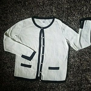 **a new day** Large sparkly cardigan sweater